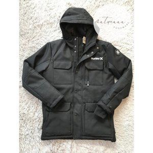 Hurley North Field Jacket with Patch in Black